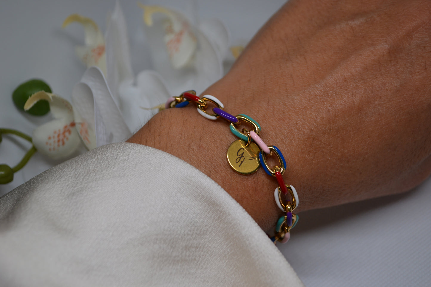 Bracelet "Arc-en-Ciel Étincelant"