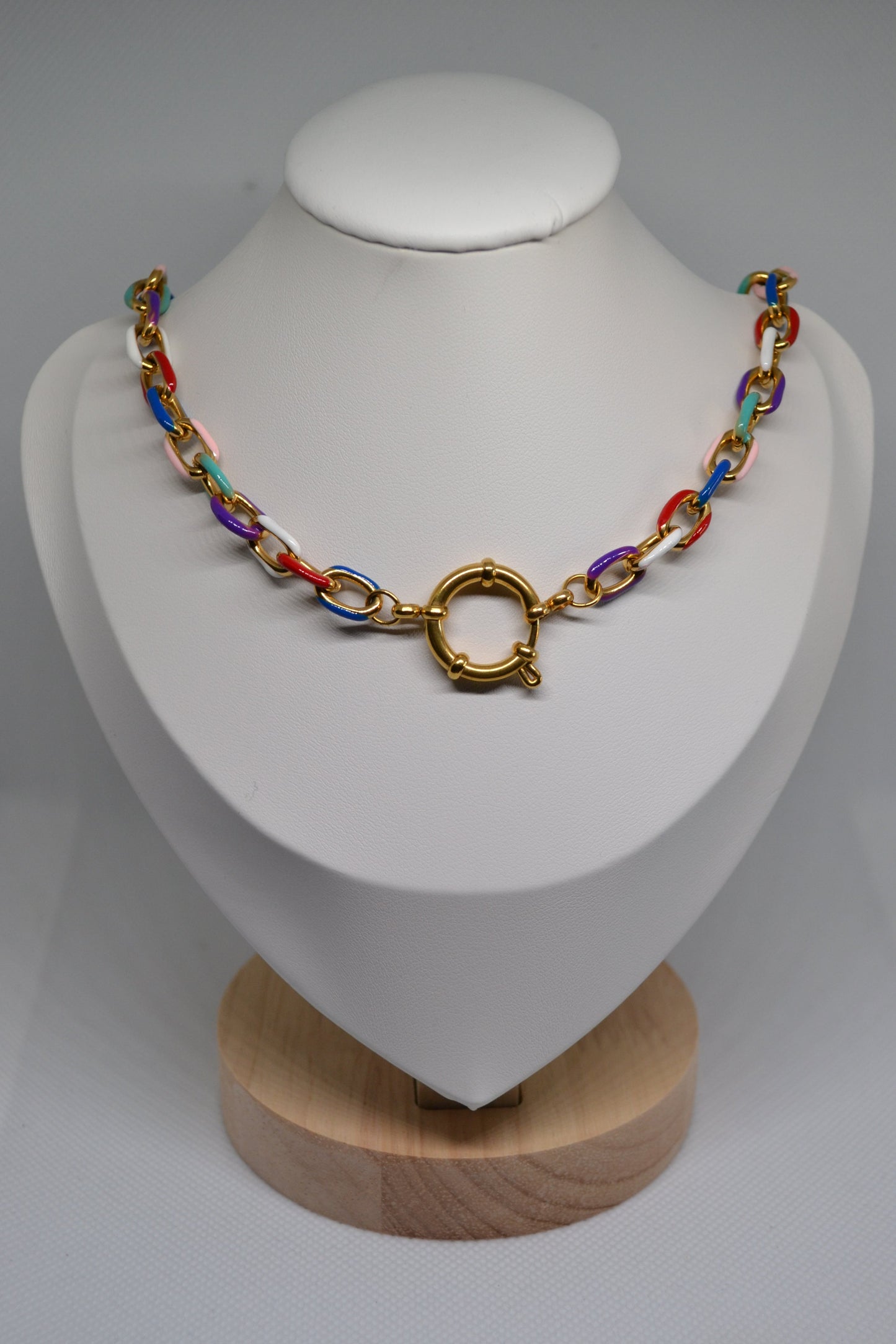 Collier "Arc-en-ciel Chatoyant"