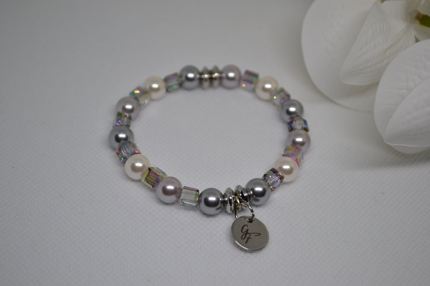 Bracelet "Gris Cristallin"