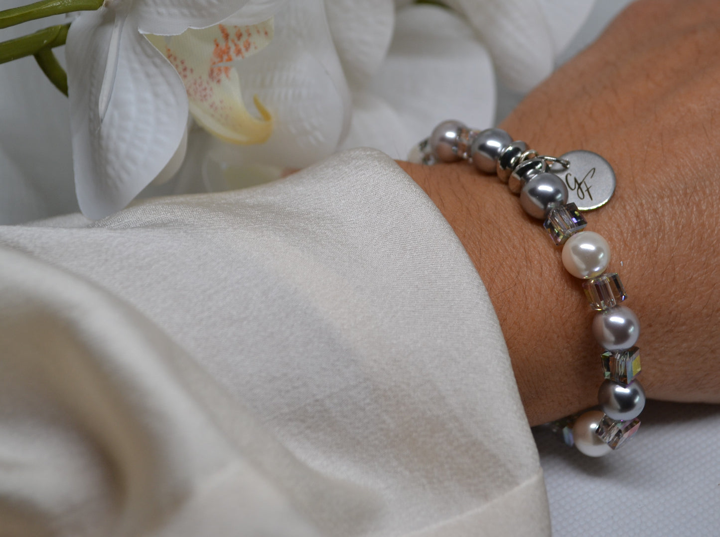 Bracelet "Gris Cristallin"