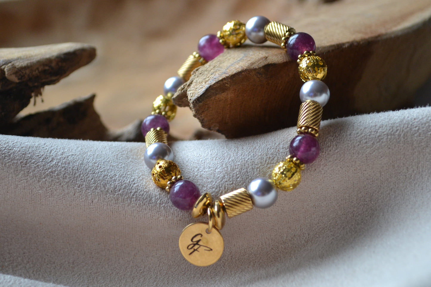 Bracelet "Lueur Violet"