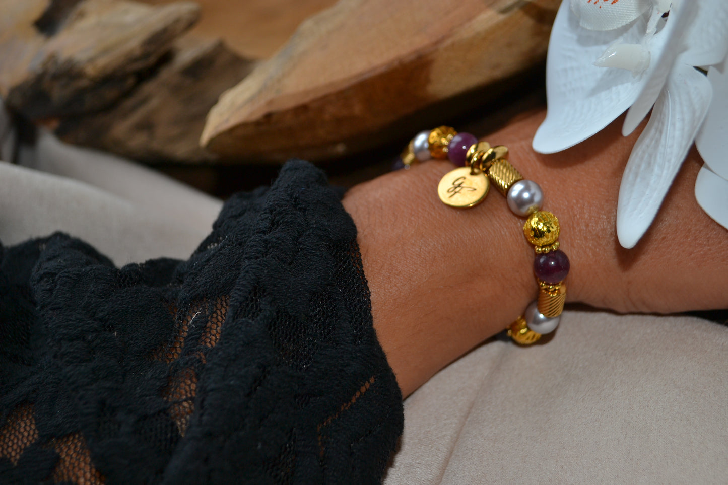 Bracelet "Lueur Violet"