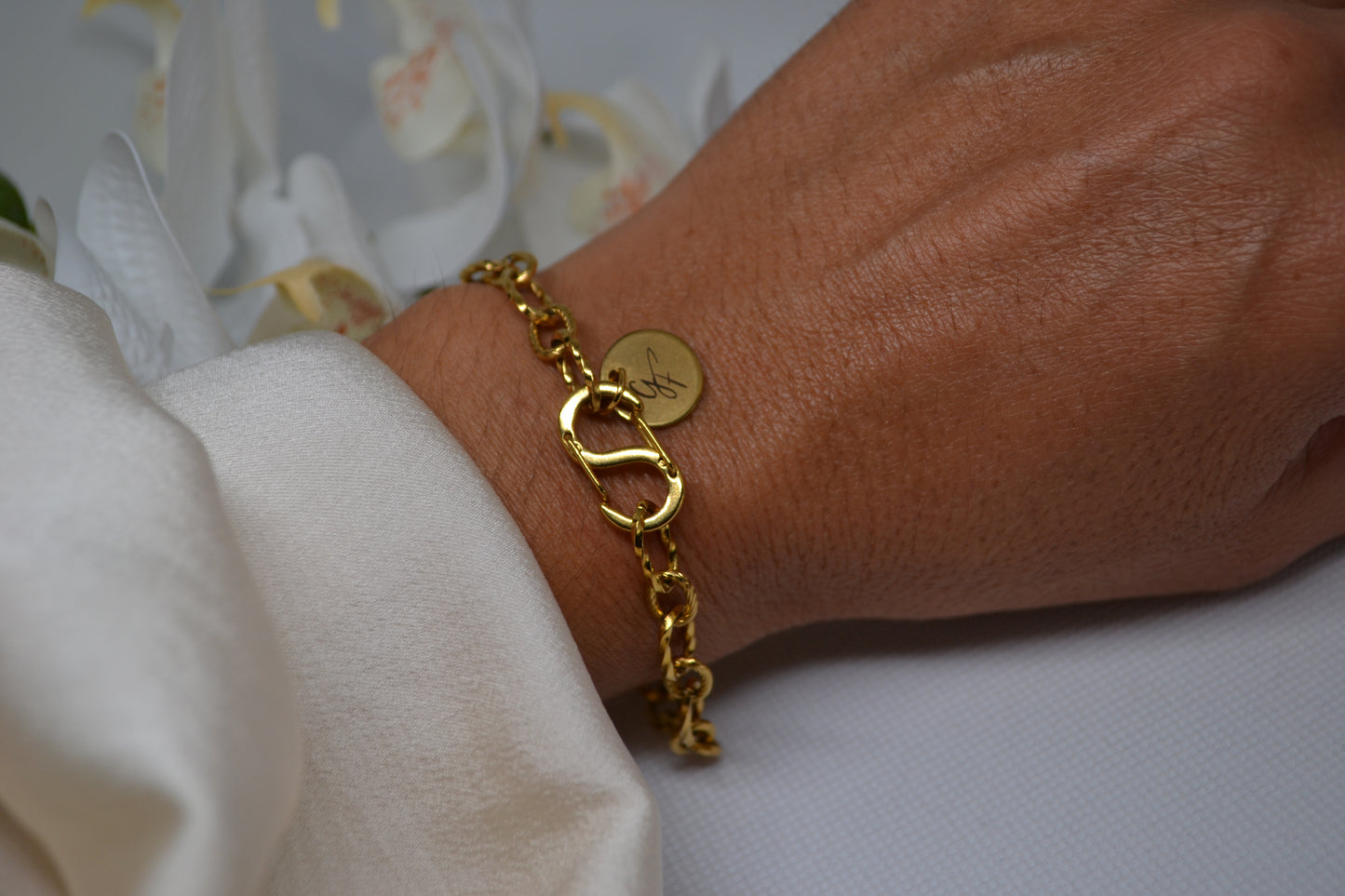 Bracelet "Majesté Dorée"