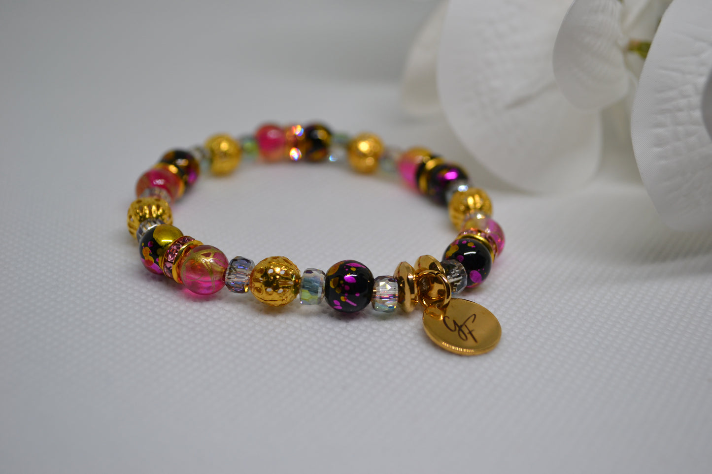 Bracelet "Rose Noire Passion"