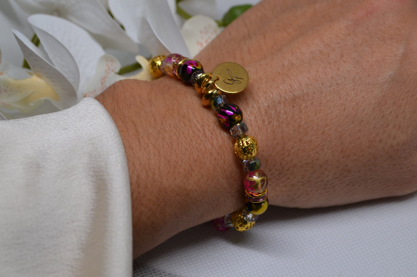 Bracelet "Rose Noire Passion"