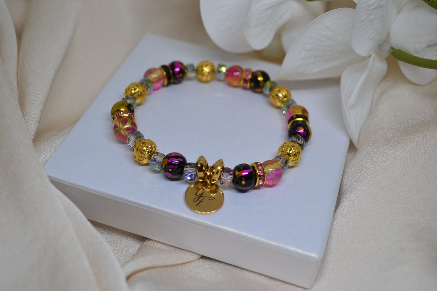 Bracelet "Rose Noire Passion"