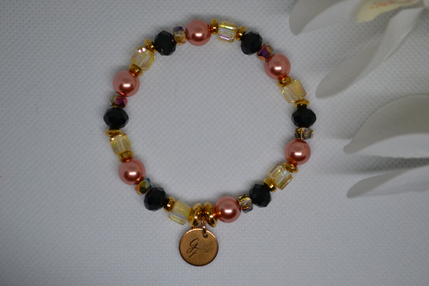 Bracelet "Rose Nocturne "