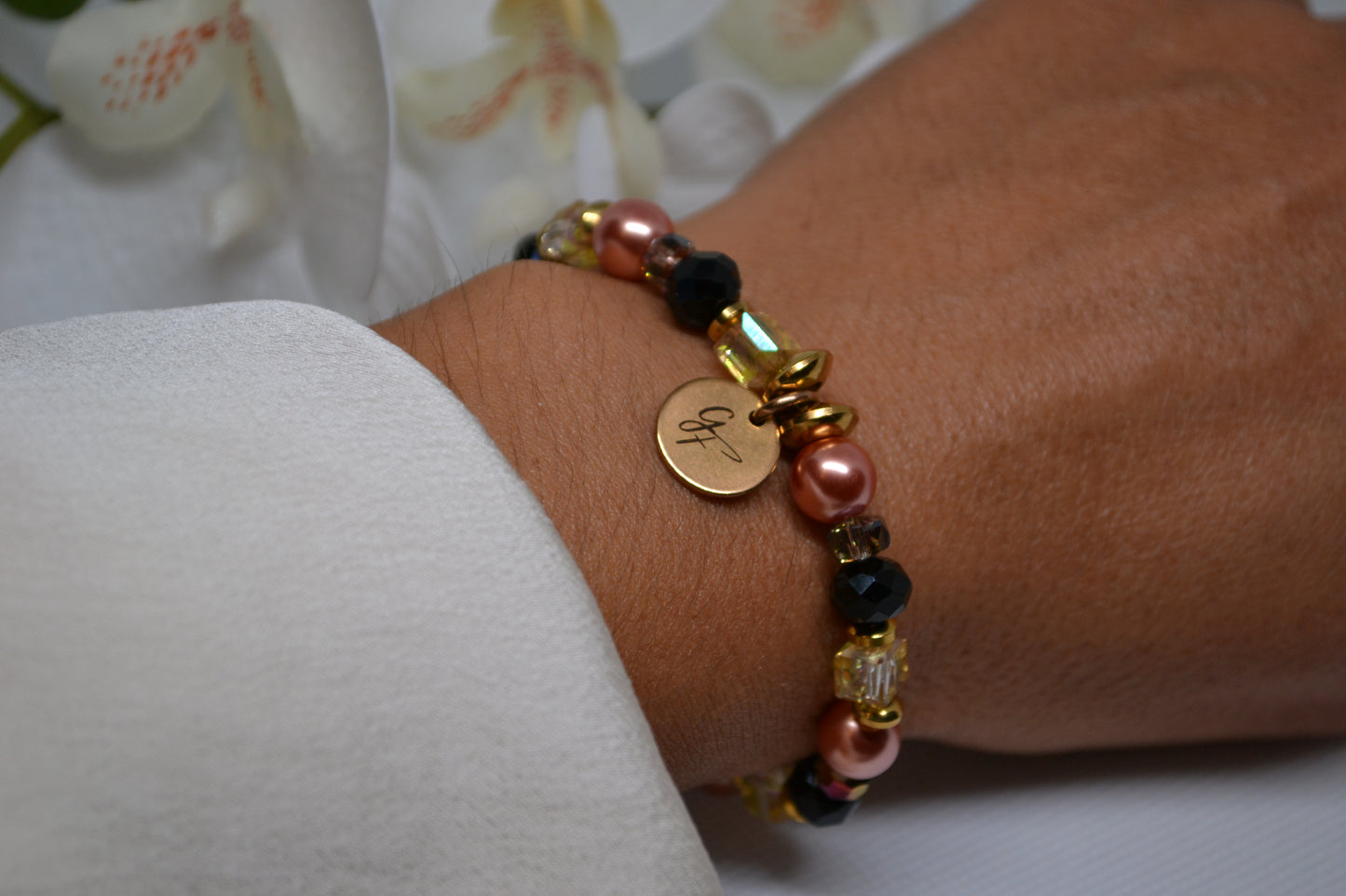 Bracelet "Rose Nocturne "