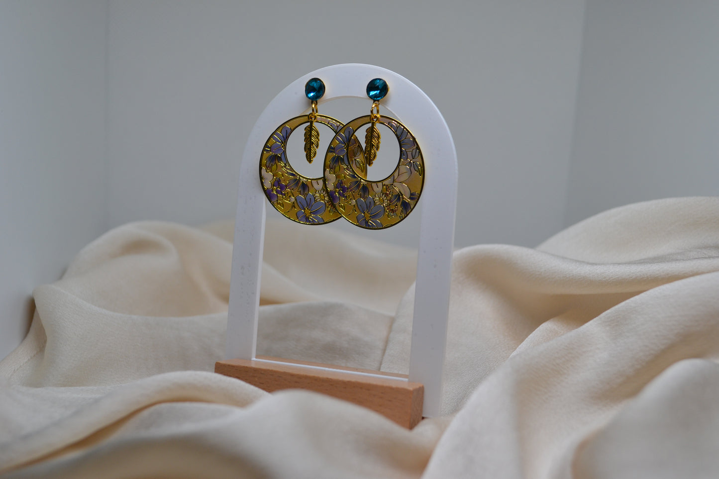 Boucle d'oreille "Éclat Marin"