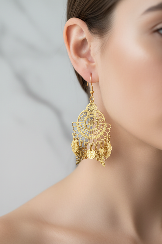 Boucle d'oreille Éclat Solaire corrigée