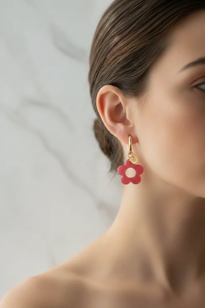 Boucles fleur portées v3