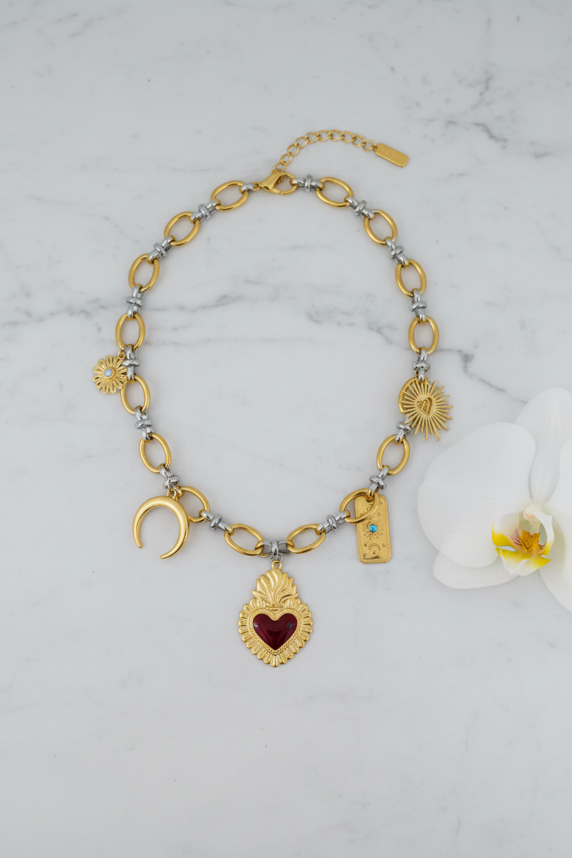 Cœur Royal - Flat lay orchidée