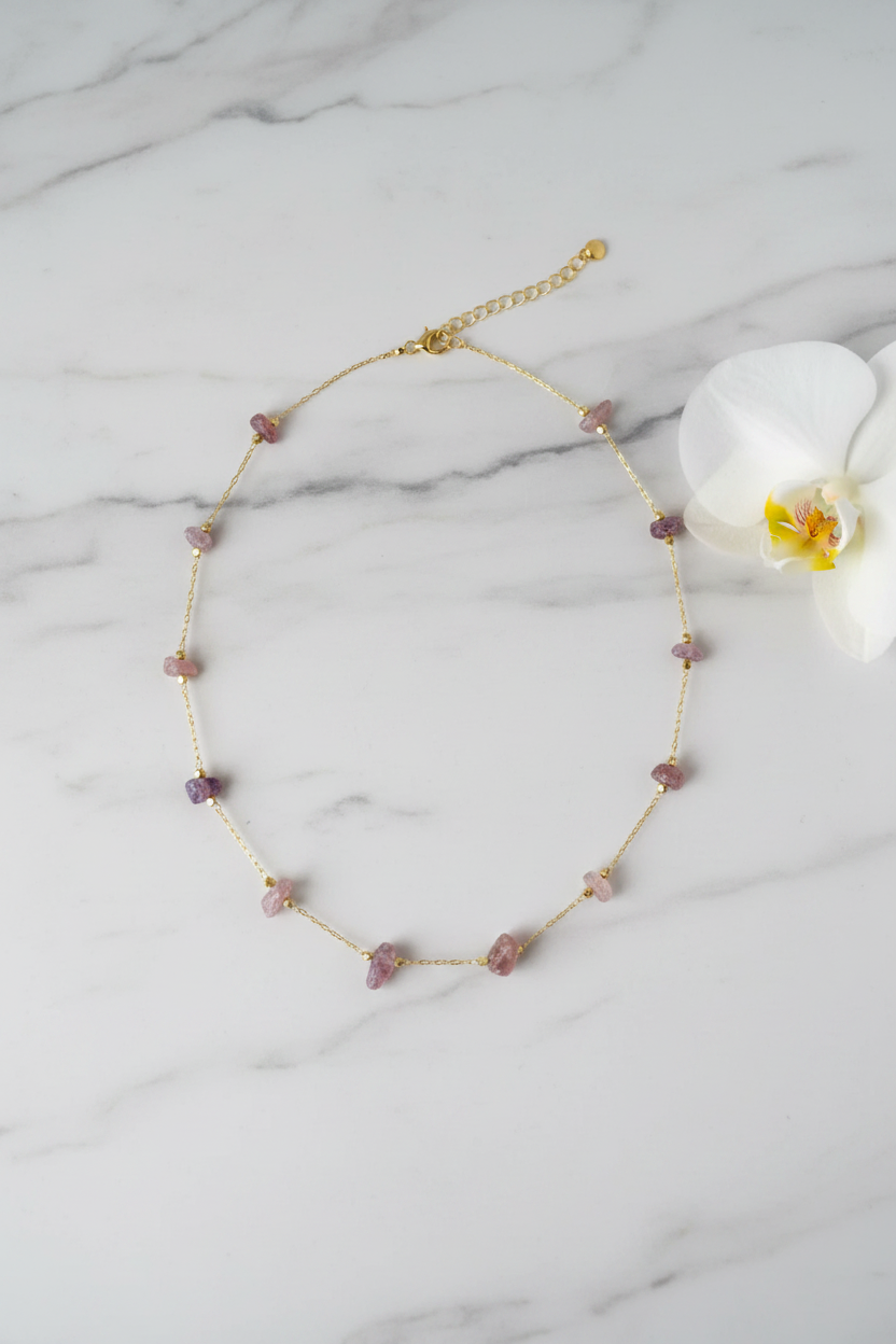 Élixir Violet - Flat lay pierres complètes