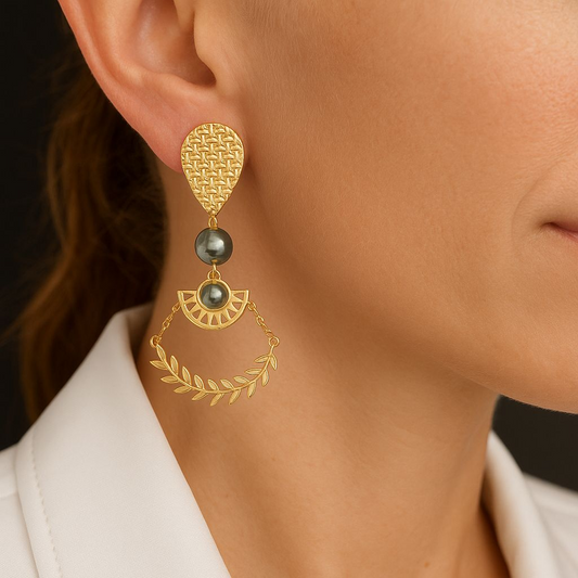 Boucle d'oreille " Élégance Astrale"