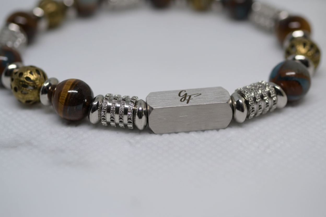 Zoom détail — Bracelet Charisme Intense homme
