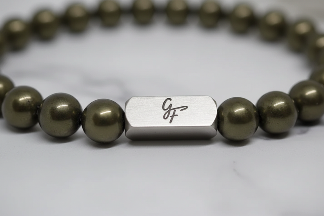Zoom détail — Bracelet Kaki Authentique homme